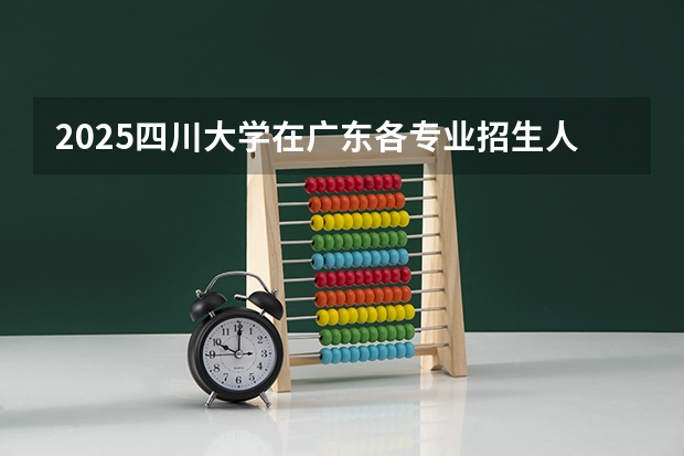 2025四川大学在广东各专业招生人数介绍（2026参考）