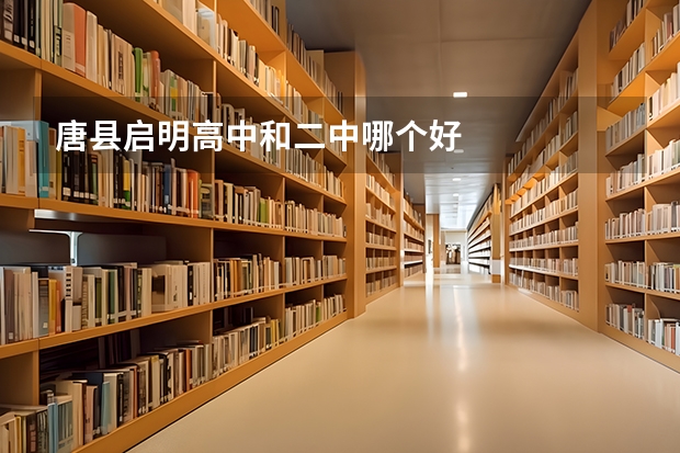 唐县启明高中和二中哪个好