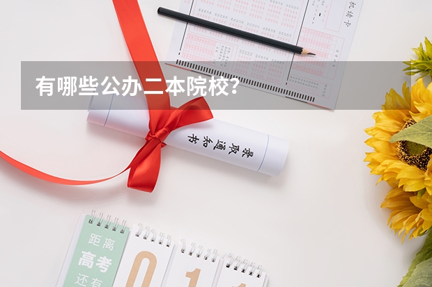 有哪些公办二本院校？