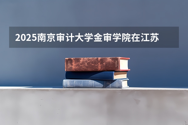 2025南京审计大学金审学院在江苏各专业招生人数汇总（2026参考）