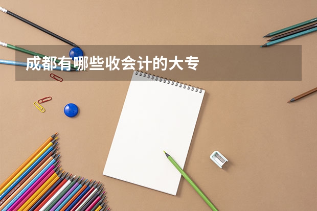 成都有哪些收会计的大专