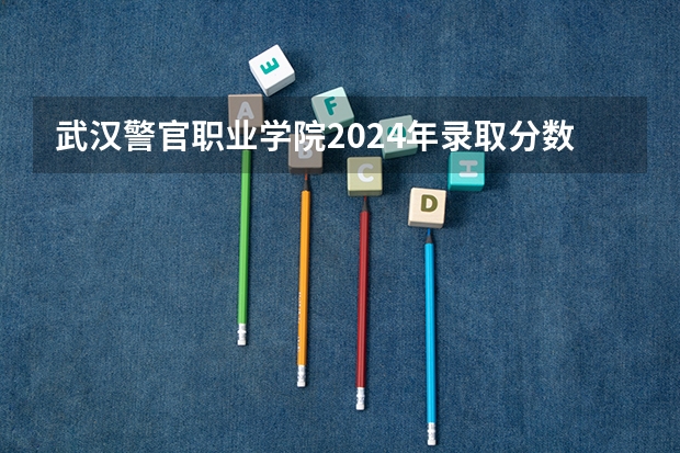 武汉警官职业学院2024年录取分数线是多少？