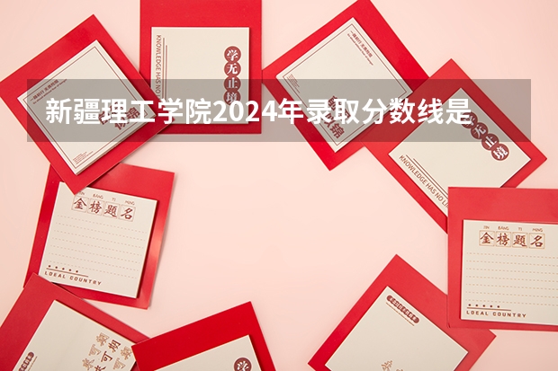 新疆理工学院2024年录取分数线是多少？
