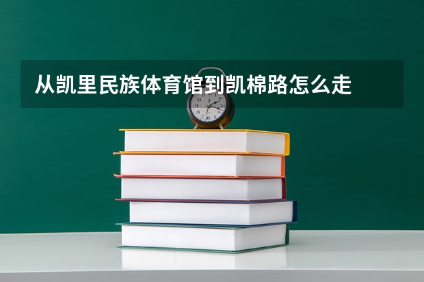 从凯里民族体育馆到凯棉路怎么走