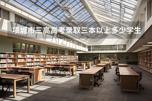 项城市三高高考录取三本以上多少学生