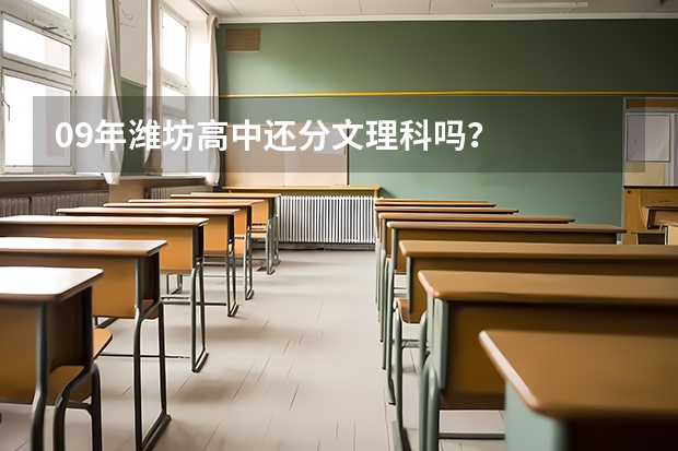 09年潍坊高中还分文理科吗?