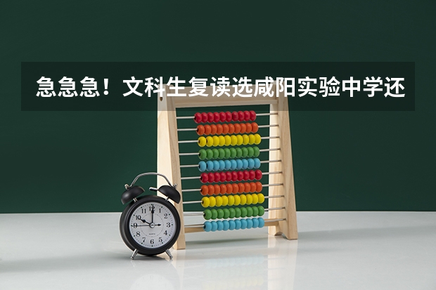 急急急！文科生复读选咸阳实验中学还是彩虹中学好?请客观评价，谢谢。（咸阳二中文科好，还是理科好）