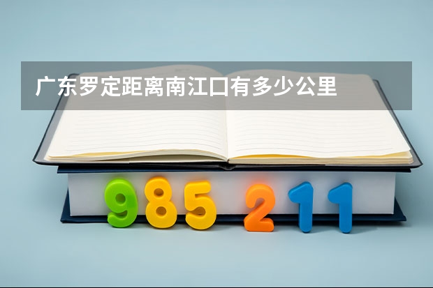 广东罗定距离南江囗有多少公里