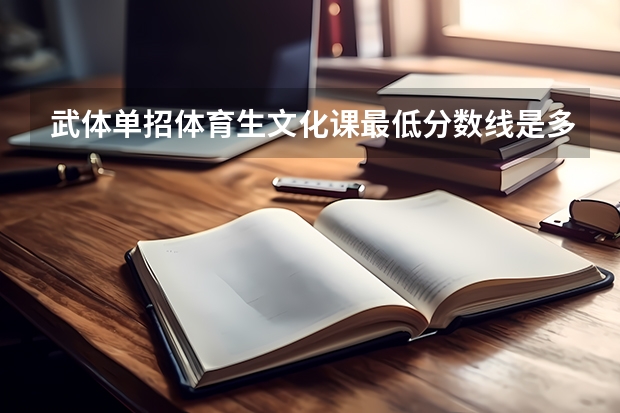 武体单招体育生文化课最低分数线是多少?