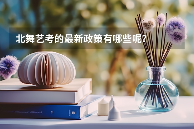 北舞艺考的最新政策有哪些呢？