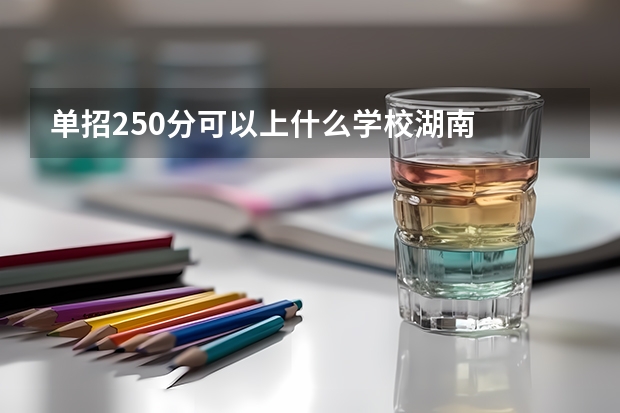 单招250分可以上什么学校湖南