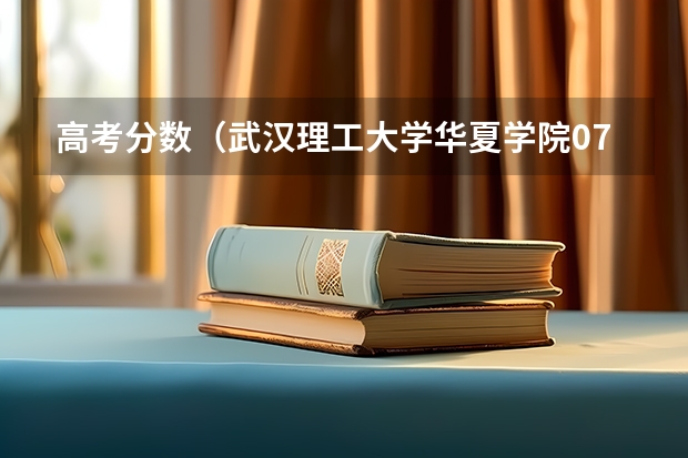 高考分数(武汉理工大学华夏学院07专科录取分)