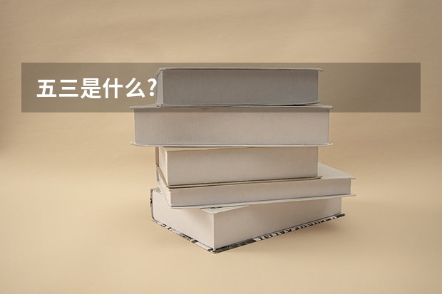 五三是什么?