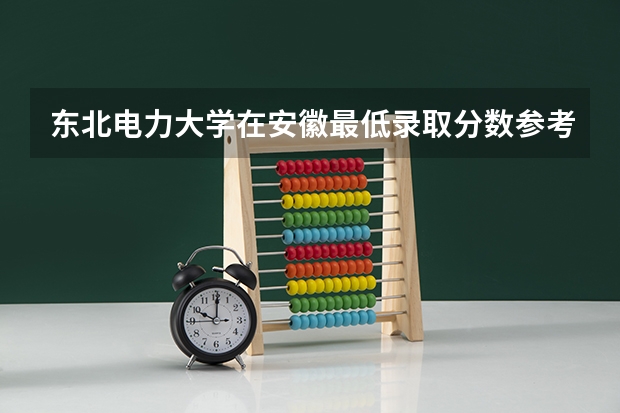 东北电力大学在安徽最低录取分数参考