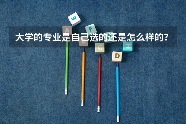 大学的专业是自己选的还是怎么样的？