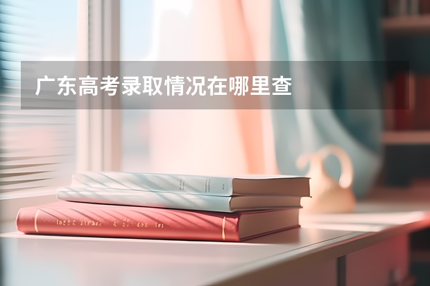 广东高考录取情况在哪里查