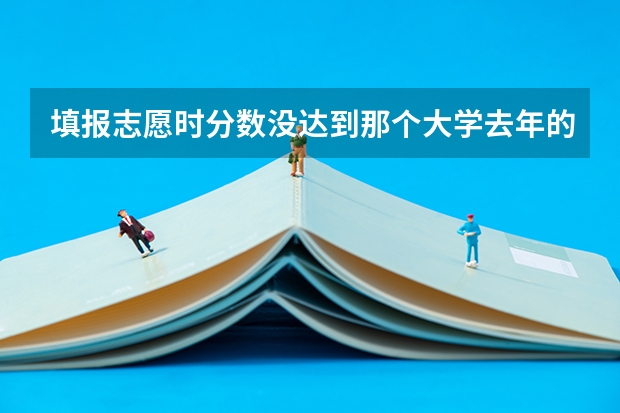 填报志愿时分数没达到那个大学去年的分数但是排名比去年的高应该报那个学校吗？