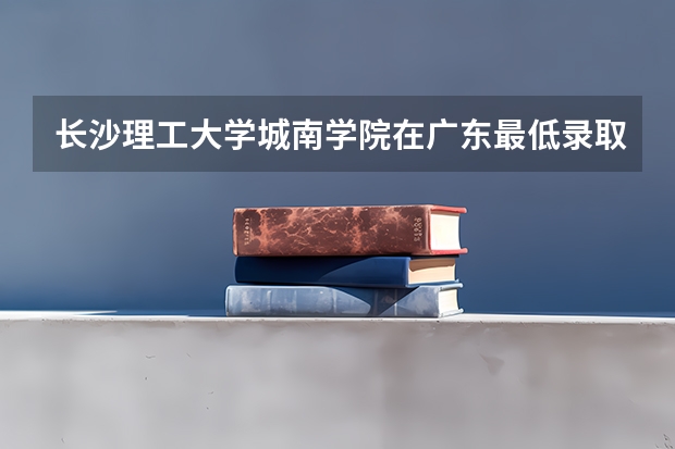 长沙理工大学城南学院在广东最低录取分数参考