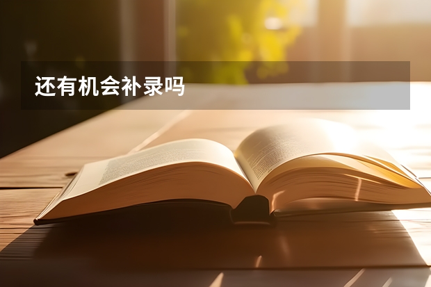 还有机会补录吗