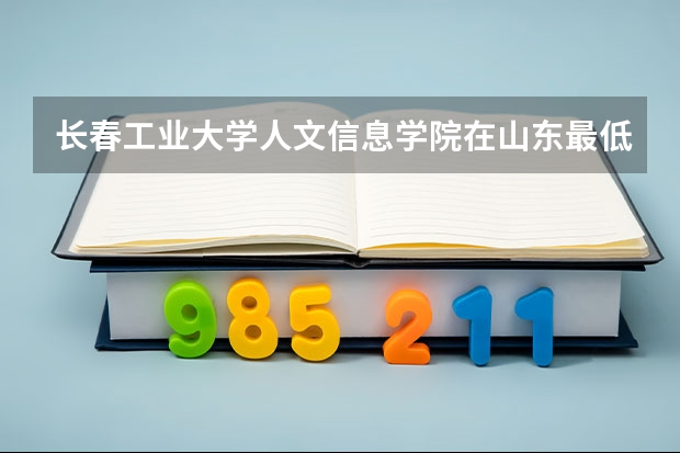 长春工业大学人文信息学院在山东最低录取分数参考