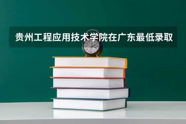 贵州工程应用技术学院在广东最低录取分数参考
