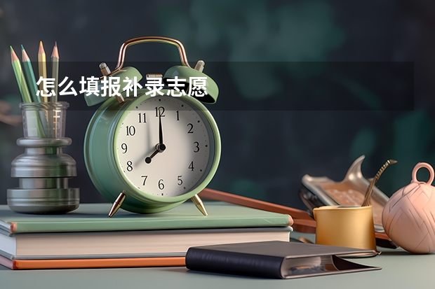 怎么填报补录志愿
