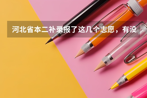 河北省本二补录报了这几个志愿，有没有可能录取呢？