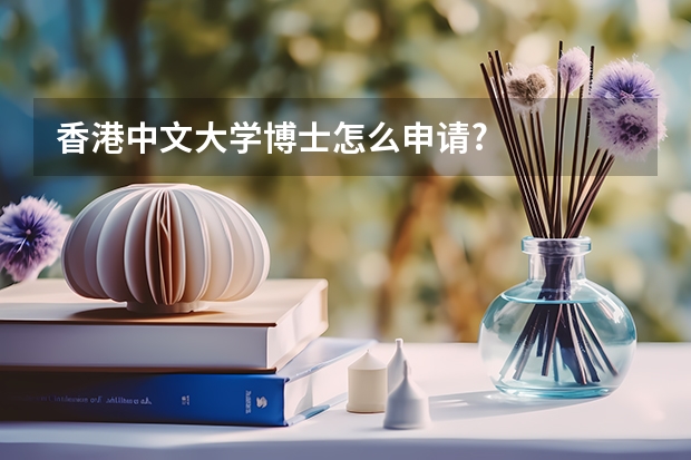 香港中文大学博士怎么申请?