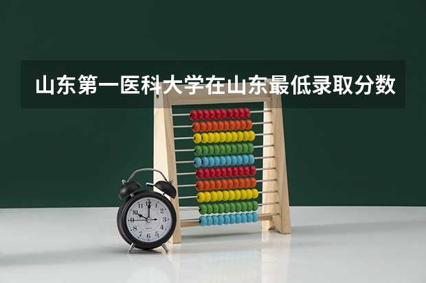 山东第一医科大学在山东最低录取分数参考