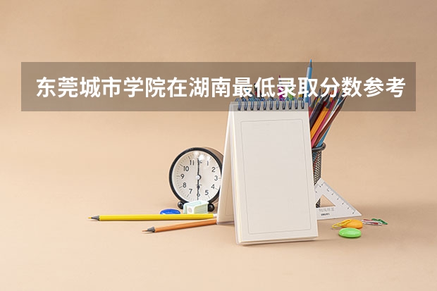 东莞城市学院在湖南最低录取分数参考