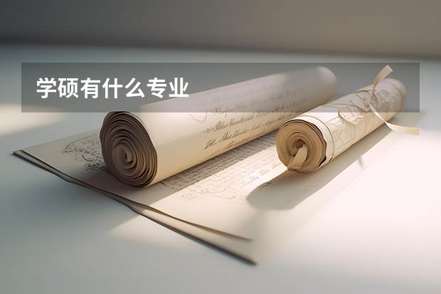 学硕有什么专业