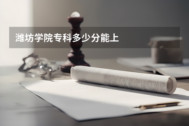潍坊学院专科多少分能上