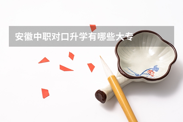 安徽中职对口升学有哪些大专