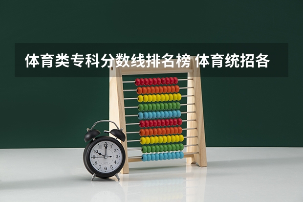 体育类专科分数线排名榜 体育统招各大学分数线