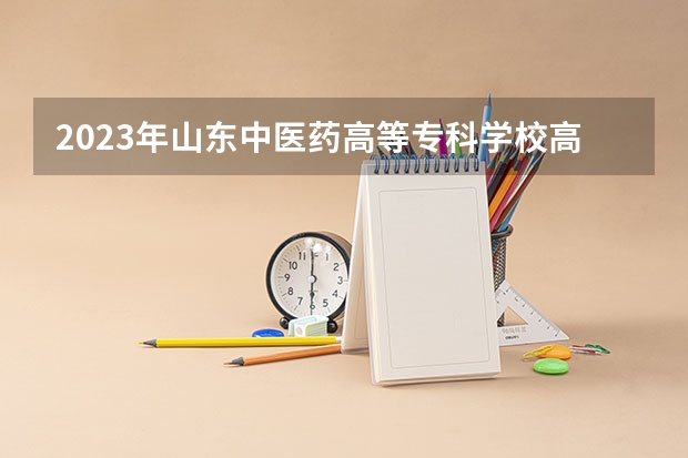 2023年山东中医药高等专科学校高职单独招生和综合评价招生专业有哪些？