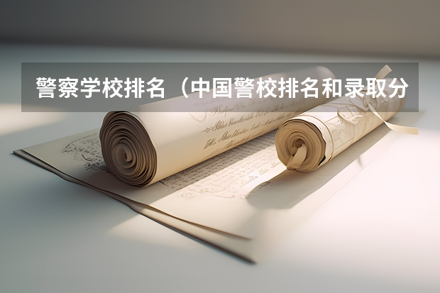警察学校排名（中国警校排名和录取分数线）