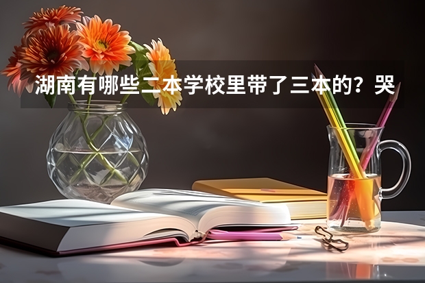 湖南有哪些二本学校里带了三本的？哭求。。。