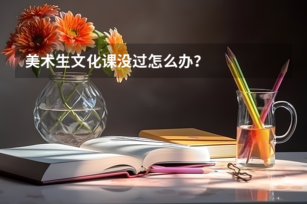 美术生文化课没过怎么办？