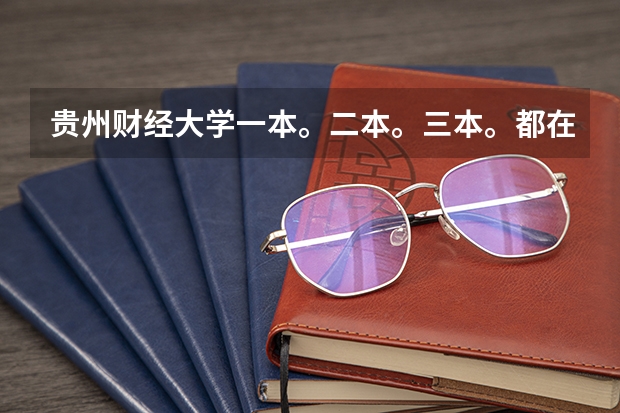 贵州财经大学一本。二本。三本。都在什么地方录取分都是多少