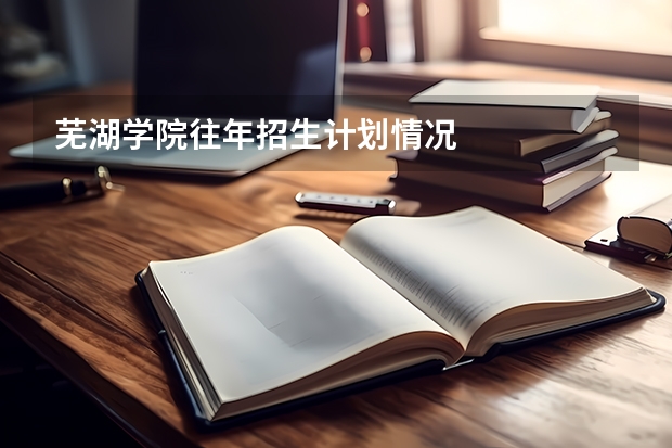 芜湖学院往年招生计划情况