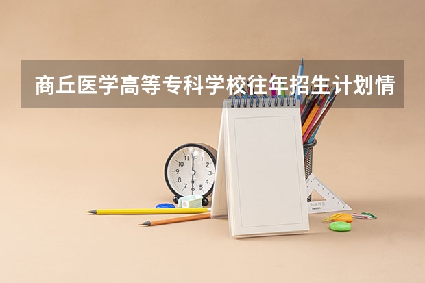 商丘医学高等专科学校往年招生计划情况