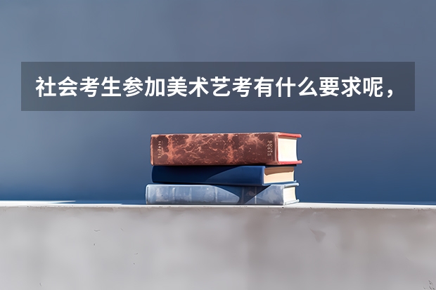 社会考生参加美术艺考有什么要求呢，怎么报名