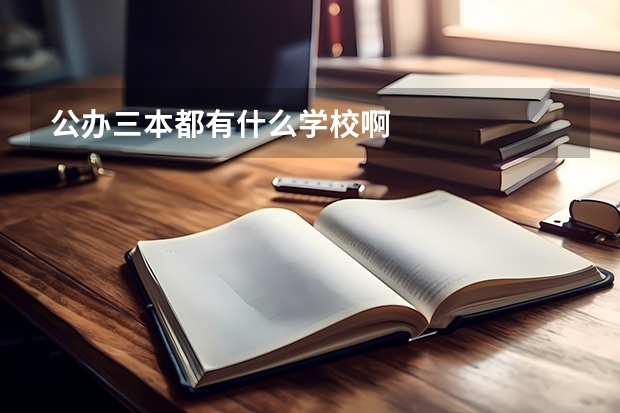 公办三本都有什么学校啊