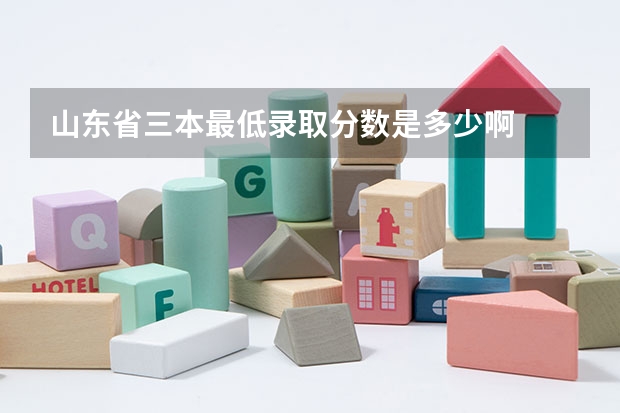 山东省三本最低录取分数是多少啊
