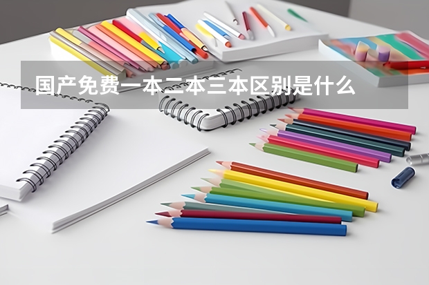 国产免费一本二本三本区别是什么
