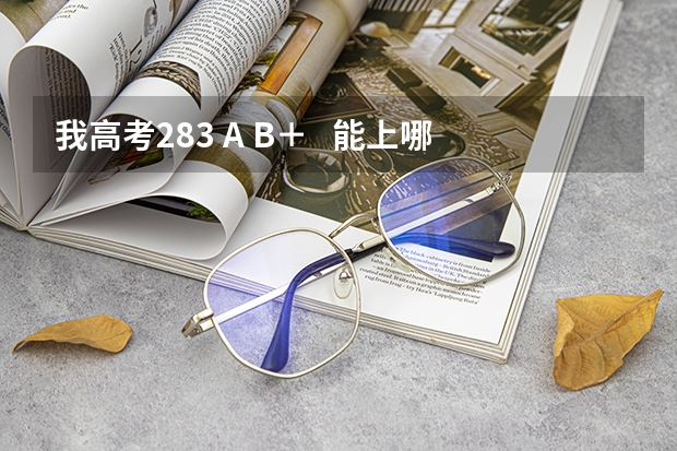 我高考283 A B＋   能上哪些好些的本三啊