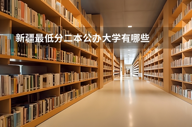 新疆最低分二本公办大学有哪些