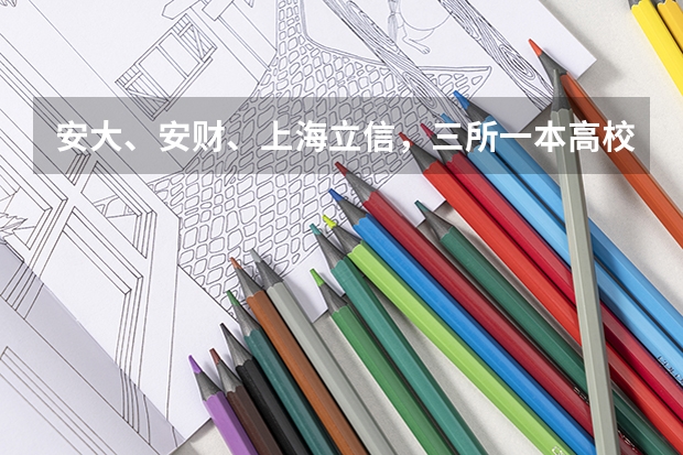 安大、安财、上海立信，三所一本高校会计学专业哪个学校更好些
