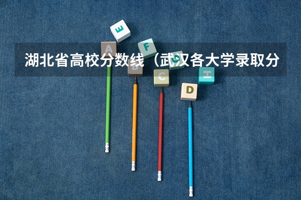 湖北省高校分数线（武汉各大学录取分数线排名）
