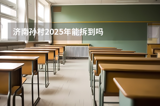济南孙村2025年能拆到吗